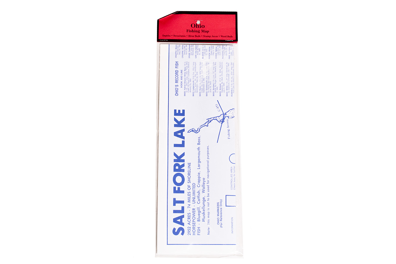 Franks Wholesale Salt Fork Lake Topographic Map