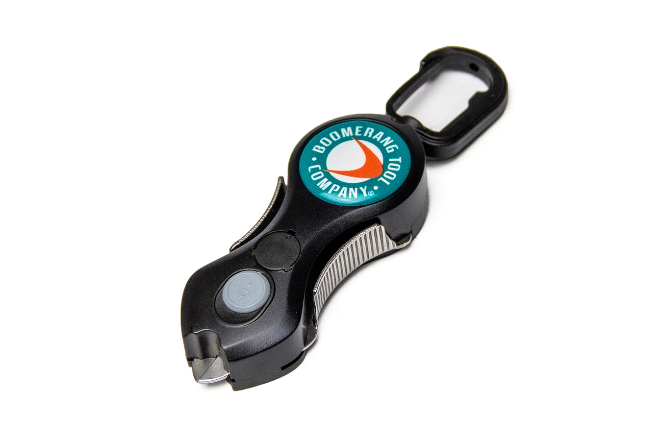 Boomerang Tool The Original Snip Fishing Line Cutter with LED Light (Black)
