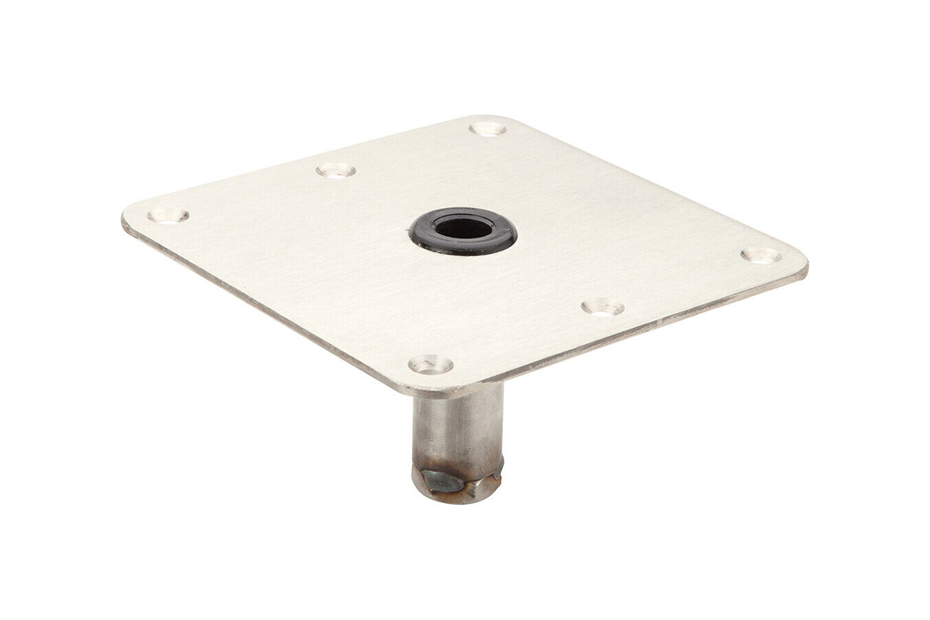 Swiveleze Lock N Pin 7 x 7 Inch Zinc Plated Threaded Square Base