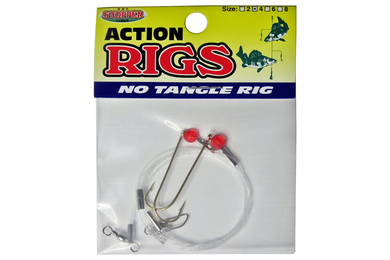 K And E No-Tangle Rigs Asst., Perch/Crappie, Size 4