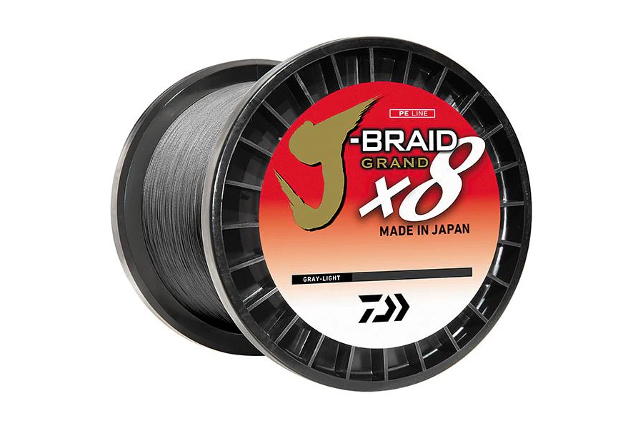 Daiwa J-Braid X8 Grand 6lb 150yd Braided Line - Grey Light
