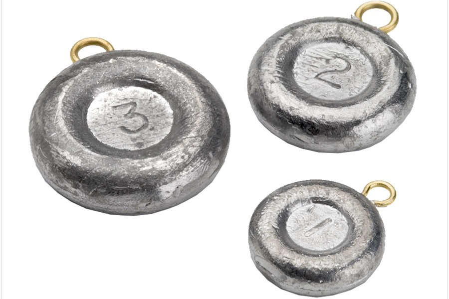 Bullet Weights Disc Sinkers - 3 oz