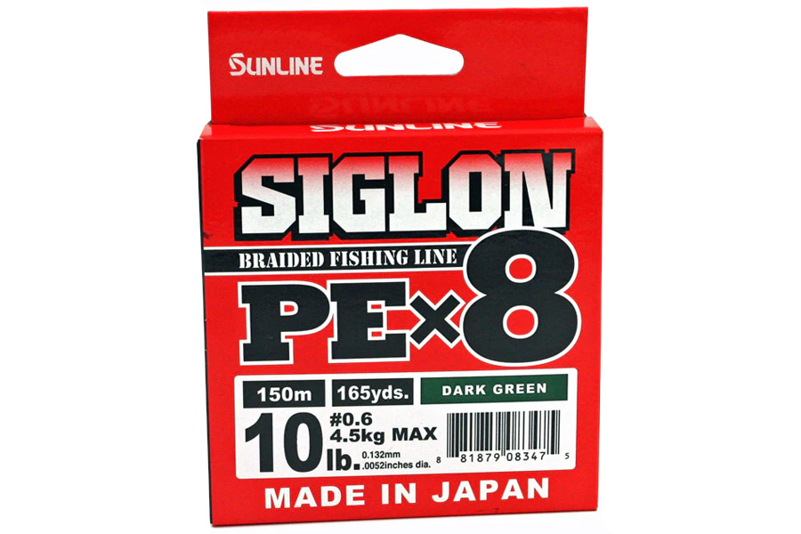 Sunline Siglon PEx8 Fishing Line - 10lb 165 Yds - Dark Green