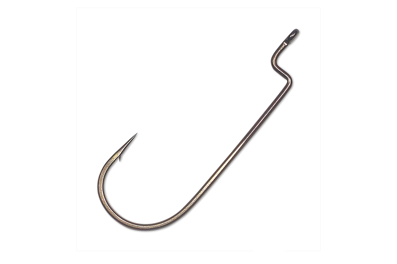 Gamakatsu Worm, Offset Shank, Round Bend, Bronze