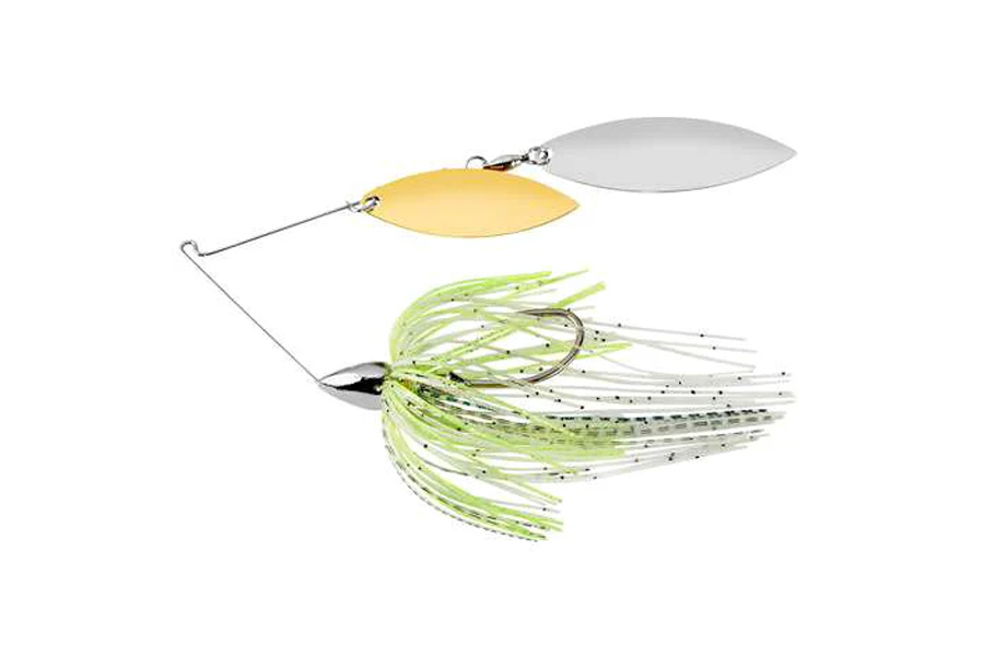 War Eagle 3/8oz Double Willow Spinnerbait - Nickel Spot Remover