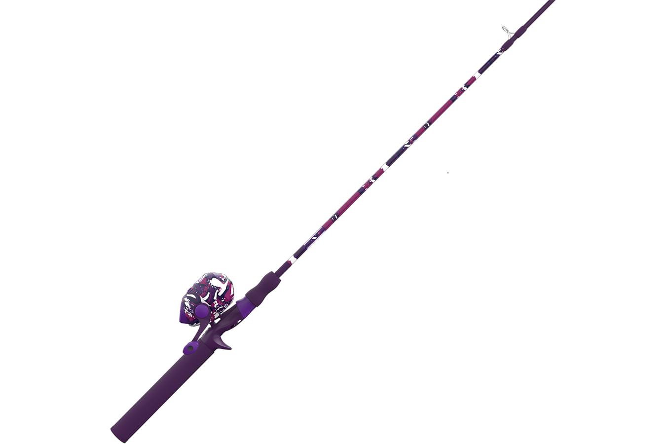 Zebco Splash Tidepool Purple 6 Feet Medium Spincast Combo