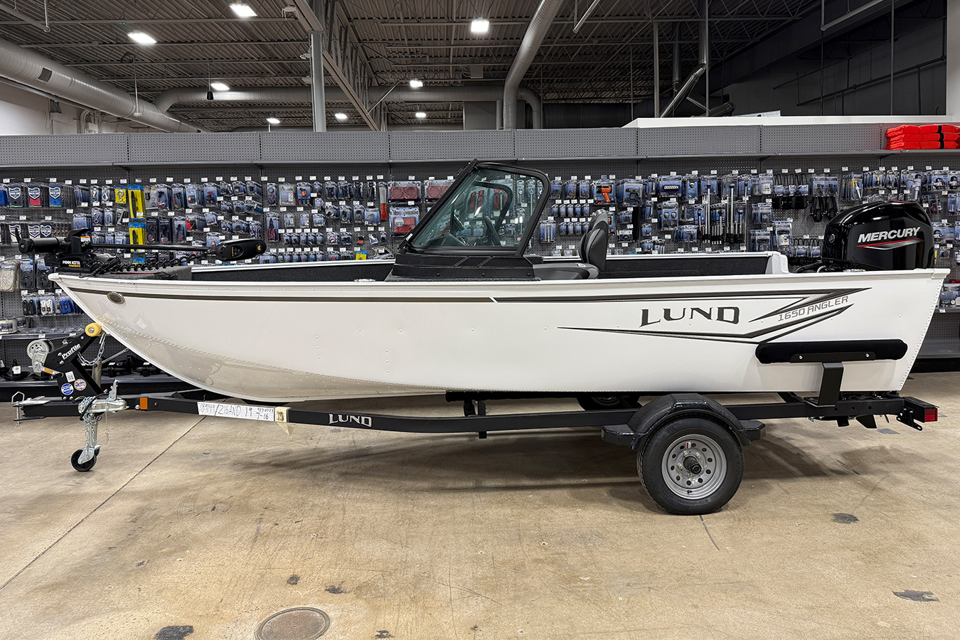 Lund 2025 1650 Angler Sport with Mercury 60 ELPT and Shorelander Trailer