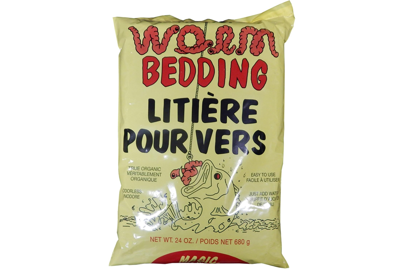 Magic Bait Worm Bedding Bag Fishing Bait 1.5-Pound