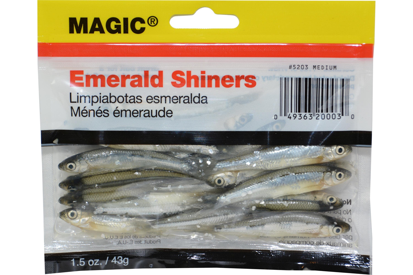 Magic Bait Emerald Shiner Minnows - Medium - Natural - 1.5 oz