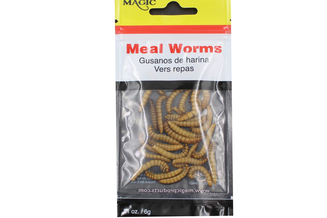 Magic Bait Preserved Meal Worms 21 oz Bag