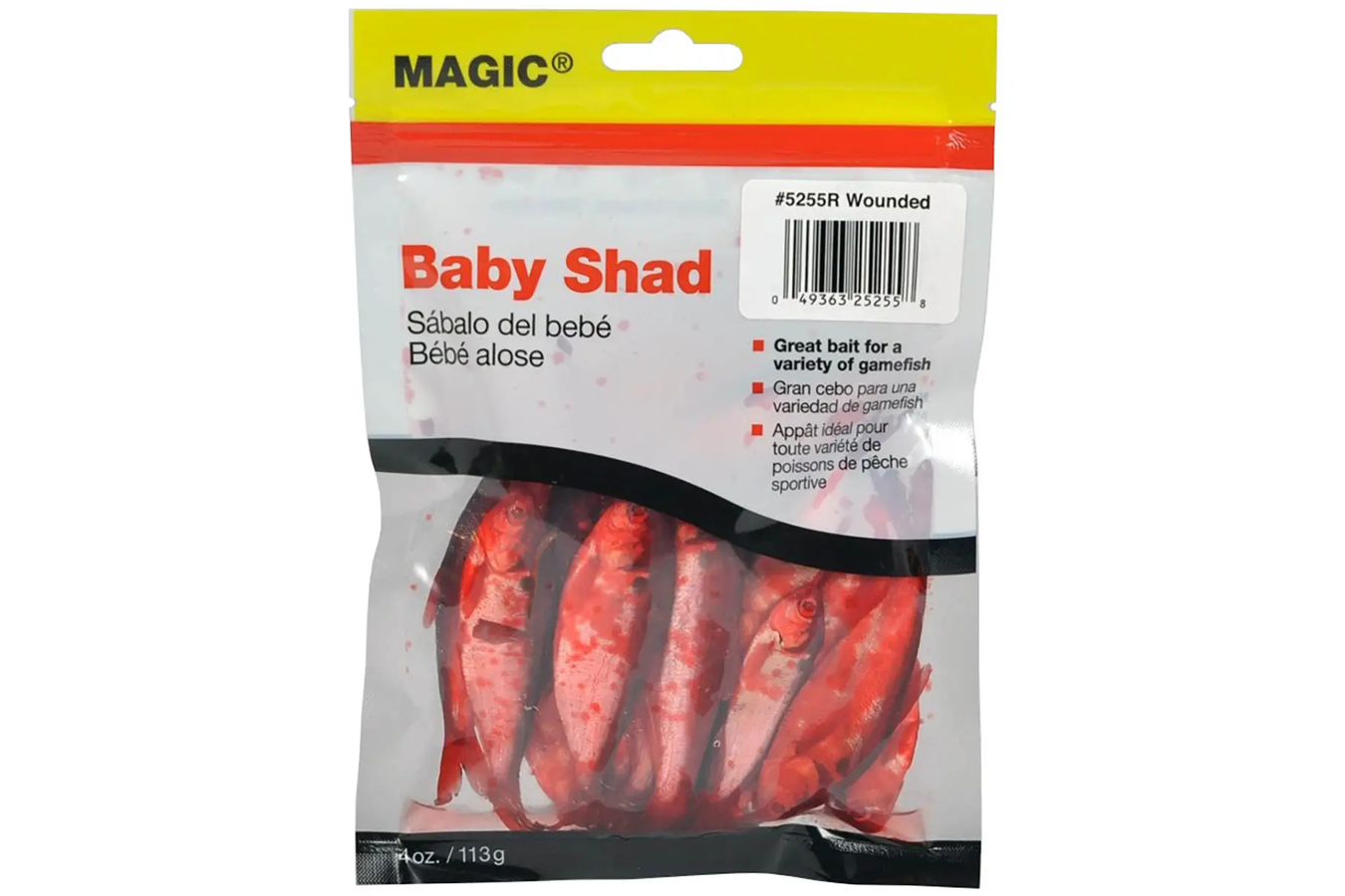 Magic Bait Preserved Shad – 4 oz. Bag - Red