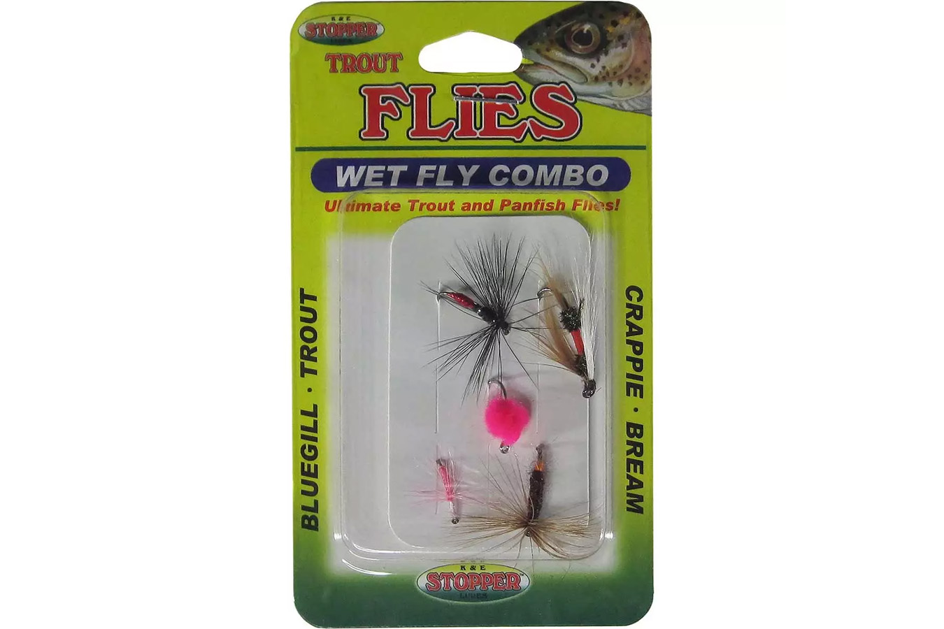 K And E Medium Wet Flye Pack 4 Pack