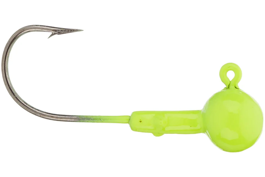 Crappie Magnet Double Cross Jig Heads - Chartreuse