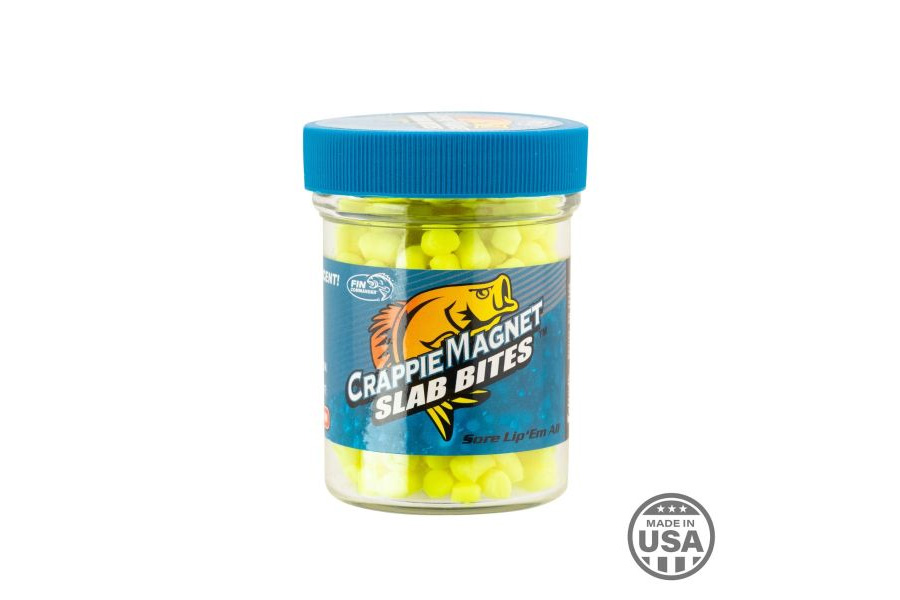 Crappie Magnet Slab Bites - Chartreuse