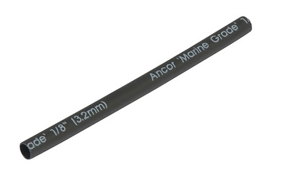 Ancor Black Heat Shrink Tubing 1/8 in x 6 in 10 pc