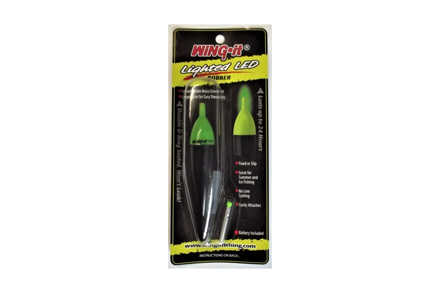 Wing It LED Lighted Bobber Medium Green and Black 