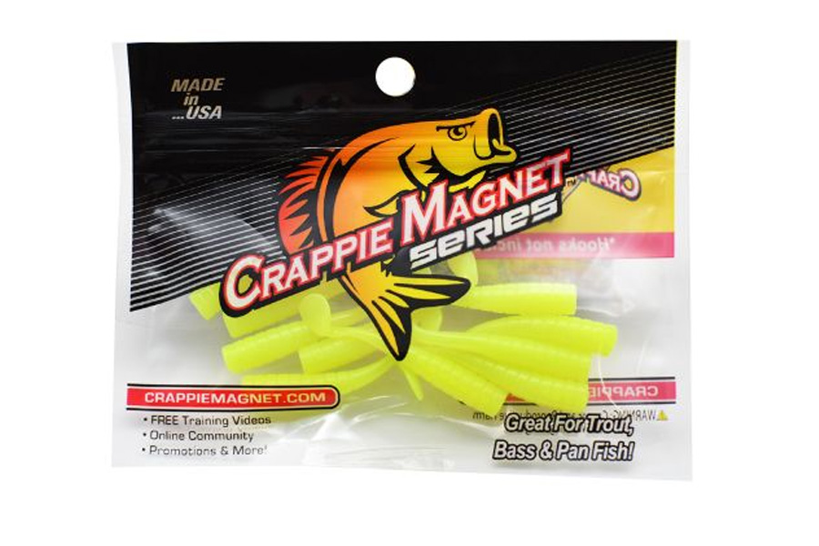 Crappie Magnet Tiny Dancer 8 Pack Chartruese