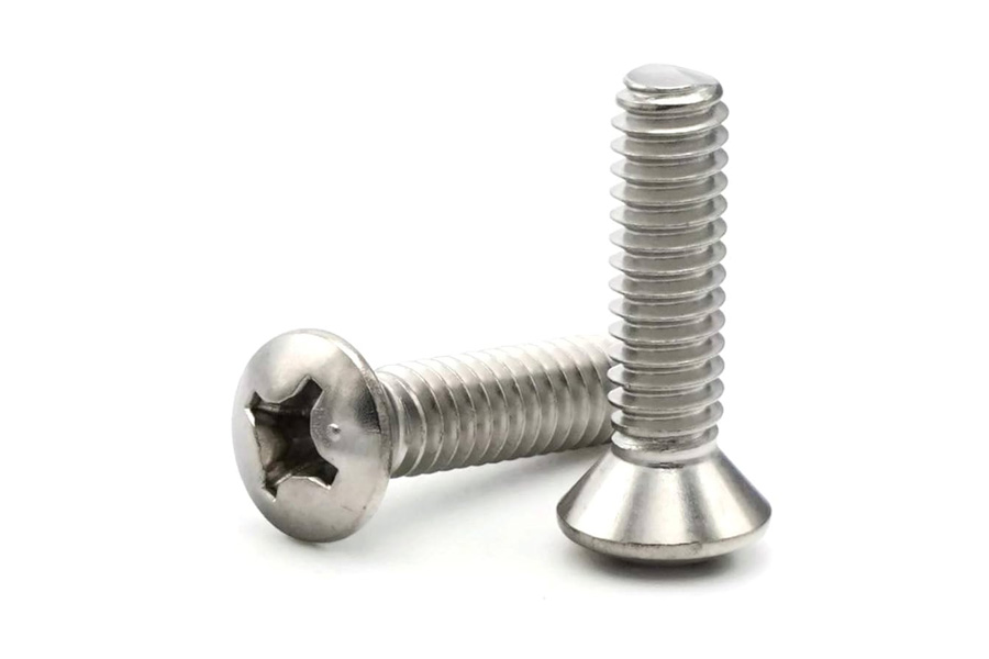 Seachoice Phillips Machine Oval Head Screws 10-24x2in