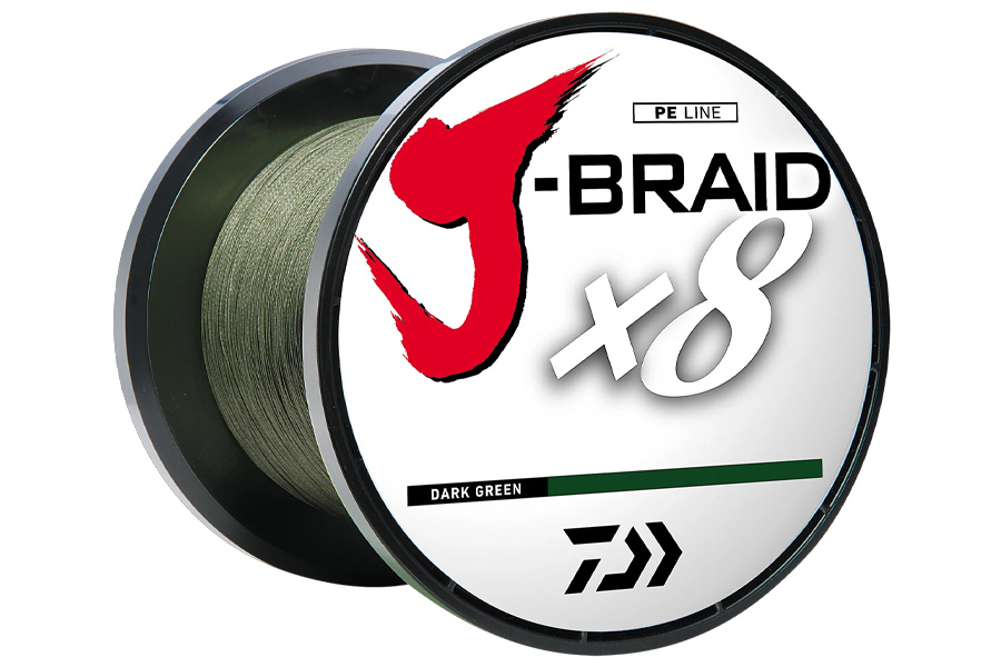 Daiwa J-Braid X8 Braided Line - Dark Green
