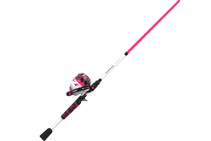 Zebco Roam Pink 6 Foot 2 Pack Medium Spincast Combo