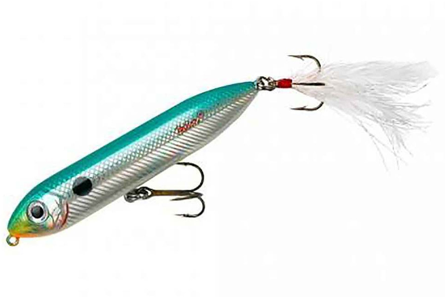 Heddon Super Spook Jr Feathered Lake Fork Shad