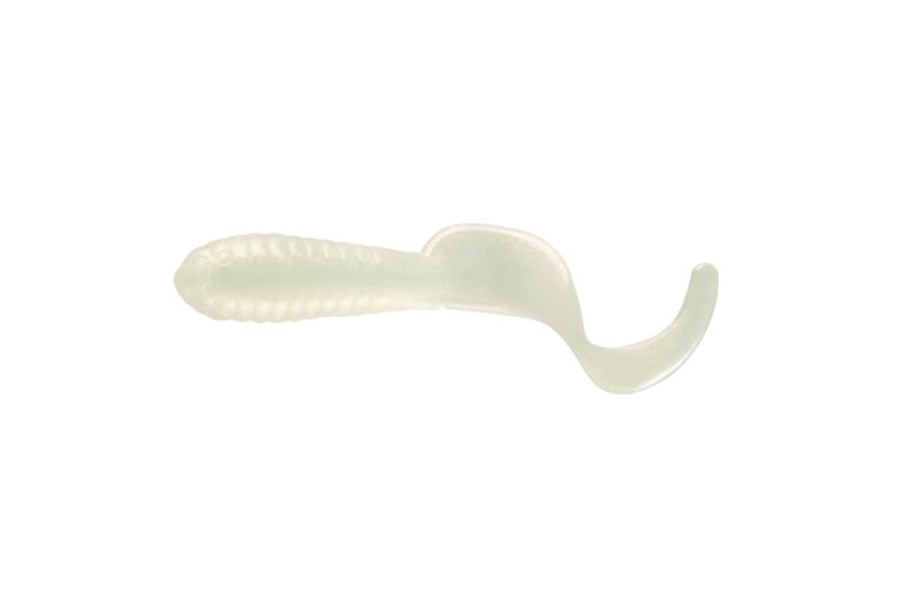 Mister Twister 1Inch Lil Bit White Pearl 20/Bag