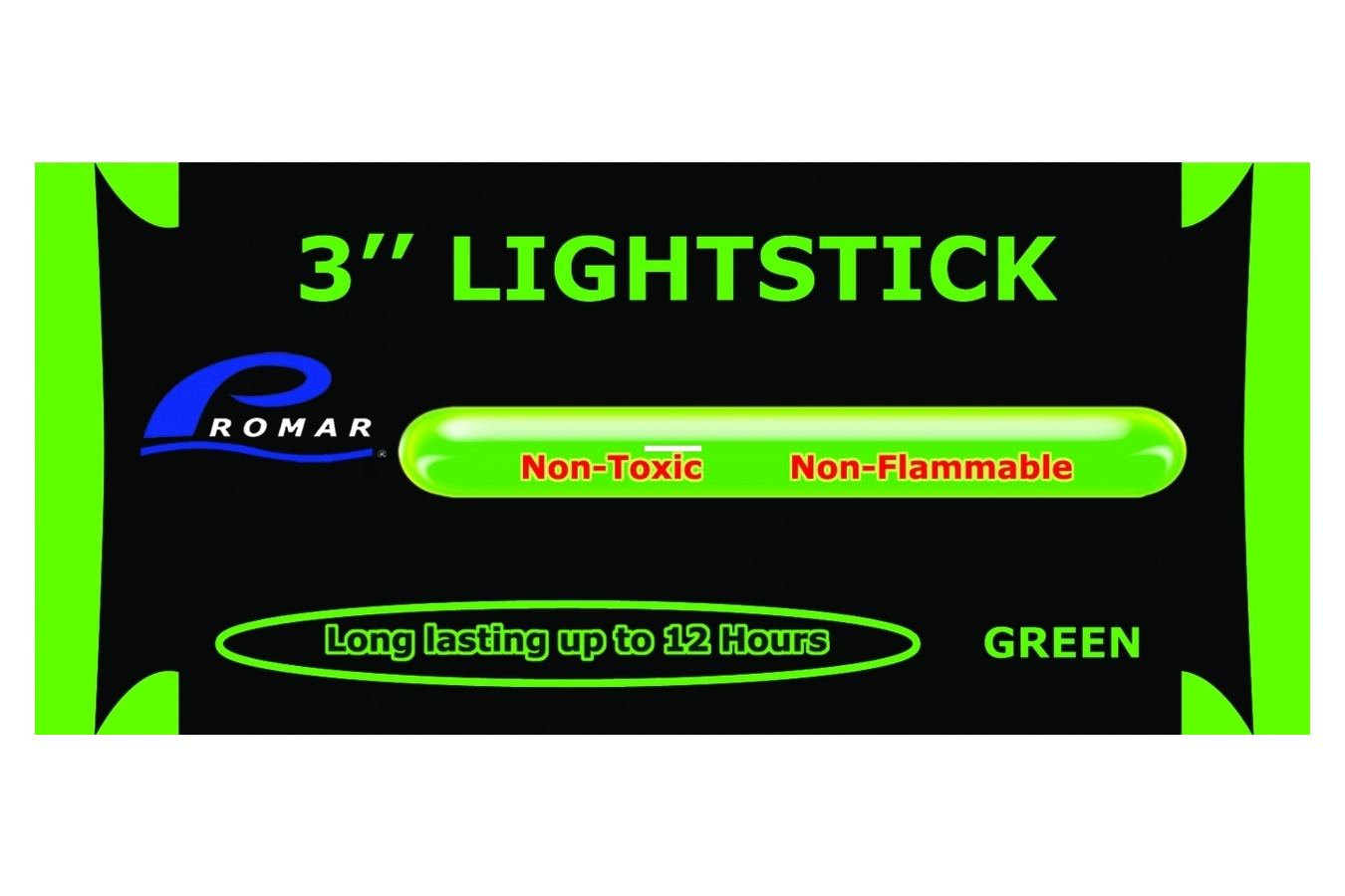 American Maple 3 Inch Light Glow Stick- Green