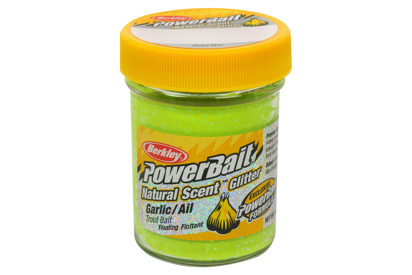 Berkley Natural Scent Glitter Trout Bait Garlic