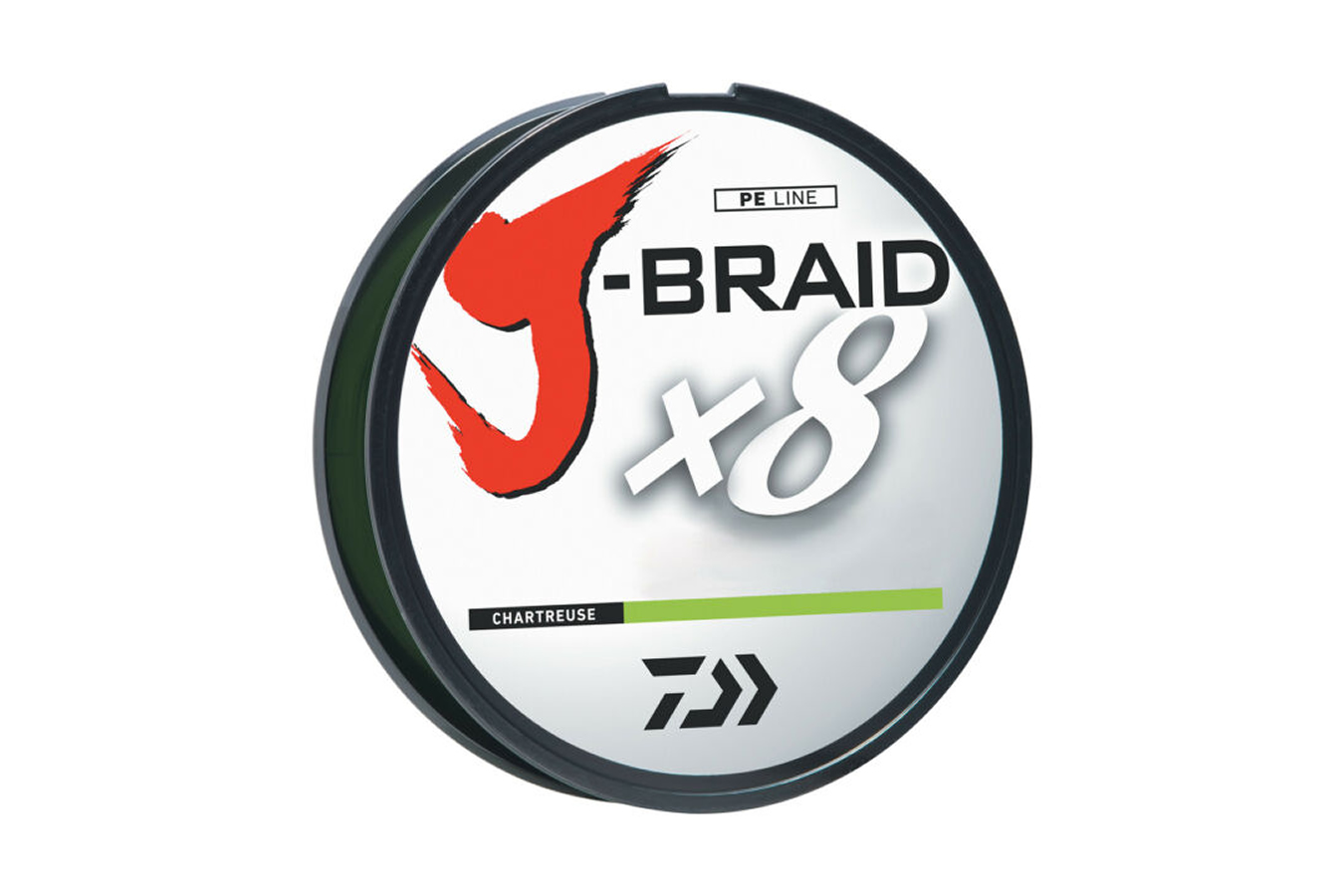 Daiwa J Braid X8 10lbs Chartreuse 330 Yards