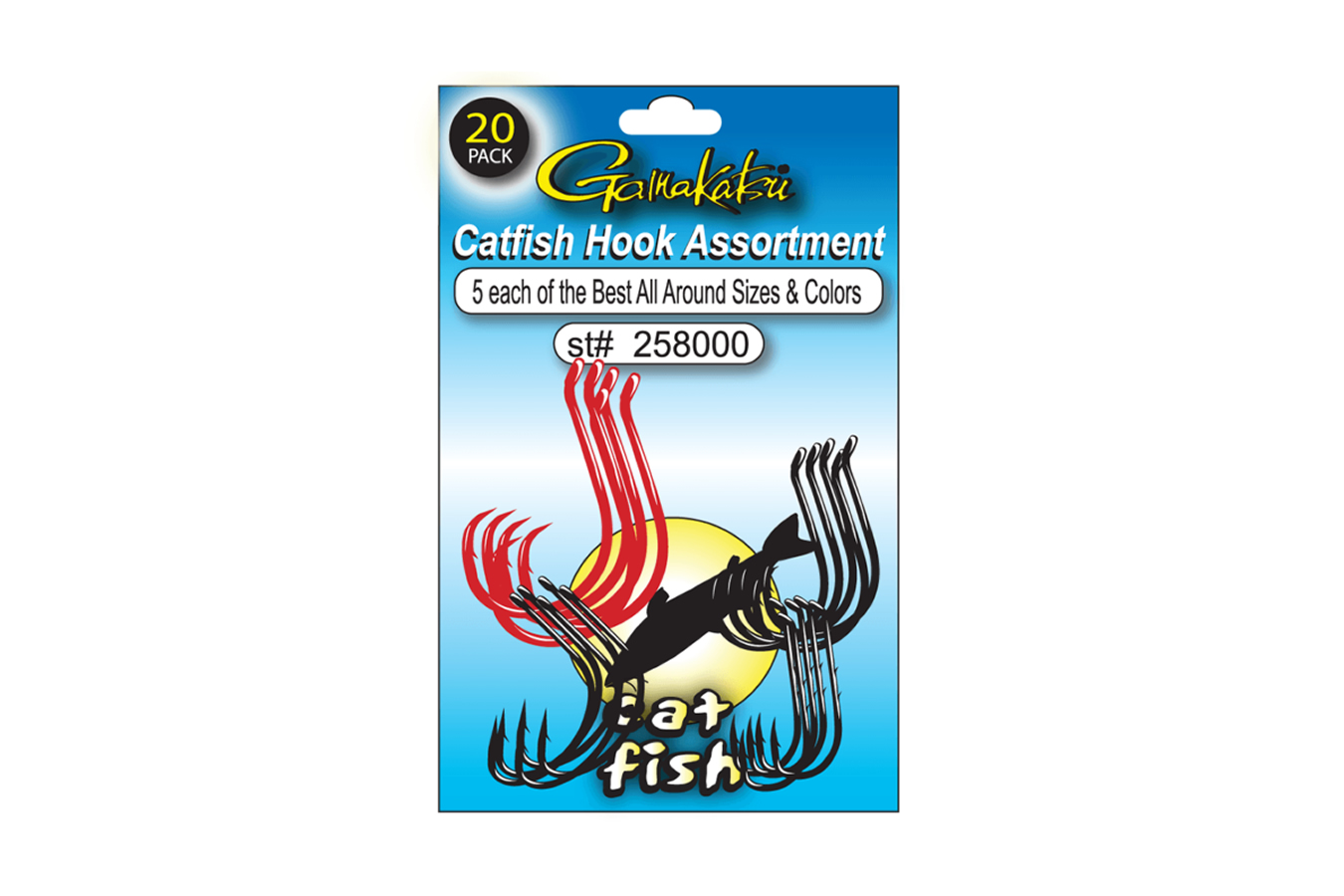 Gamakatsu Hook Assortment- 8/0, 6/0, 4/0, 1/0